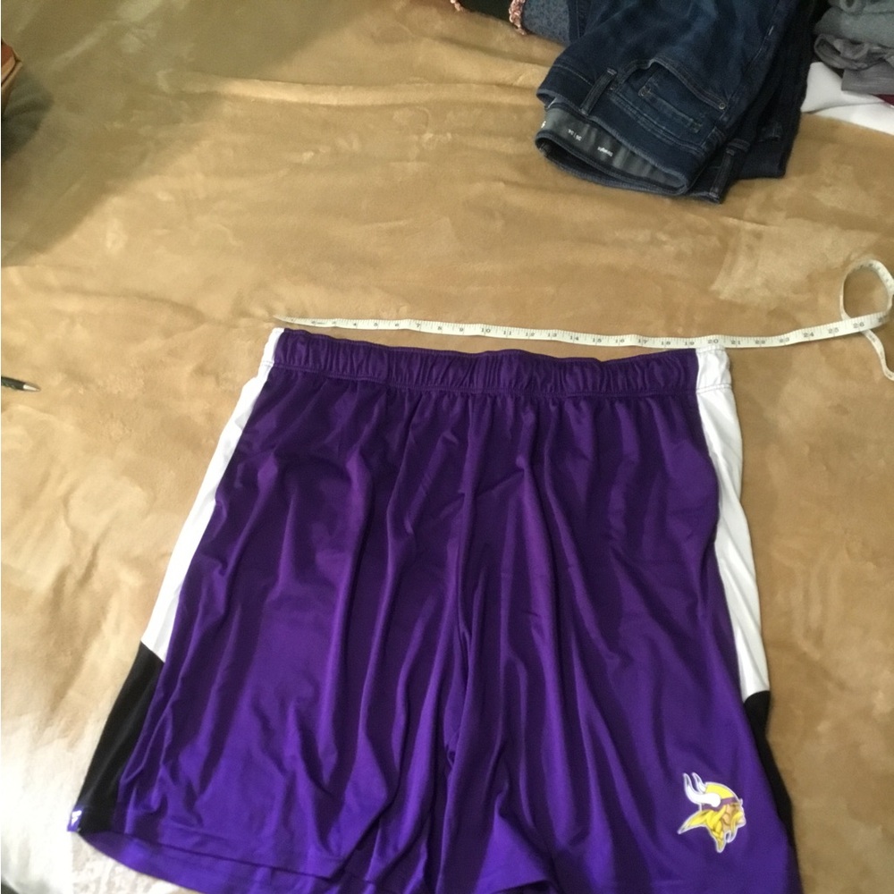 Fanatics Purple Athletic Shorts with White Logo